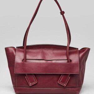 Bottega Veneta Burgundy Smooth Calf Leather Arco Tote Bag